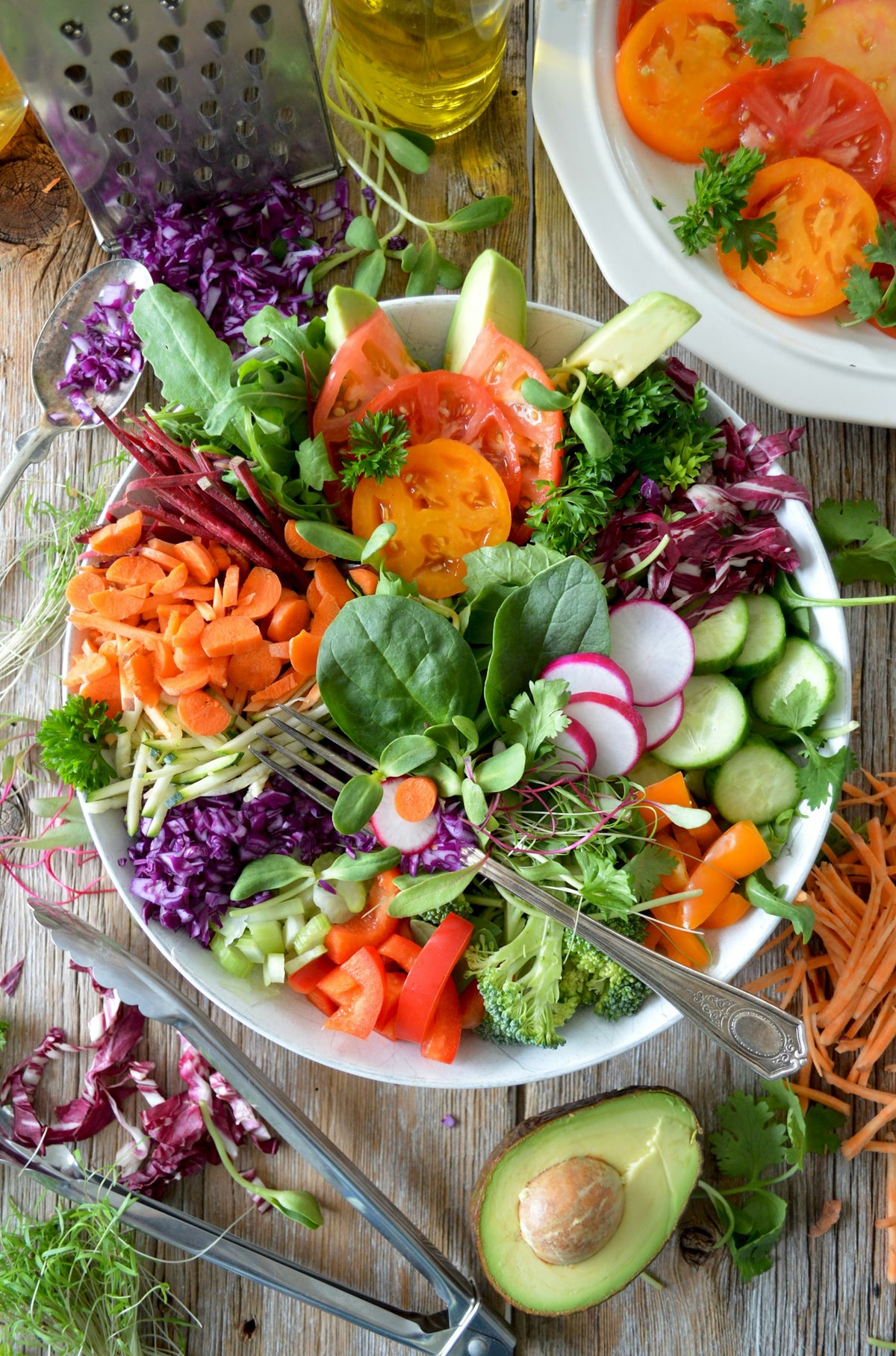 Salad Bowl de patates douces aux crevettes grillées